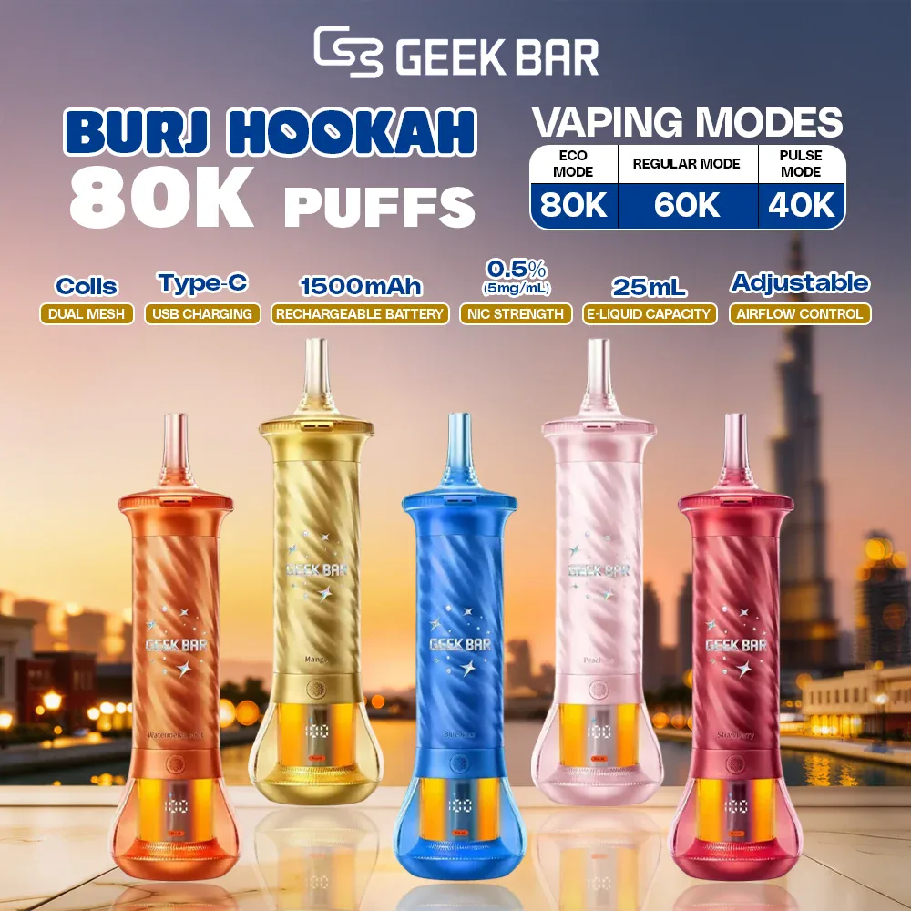 Geek Bar Burj 80K DTL Shisha Hookah Vape
